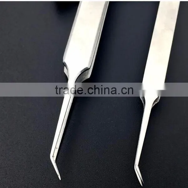 Curved Acne Clip Tweezer Extractor Needle Blackhead Comedones Whitehead Remover photo-2