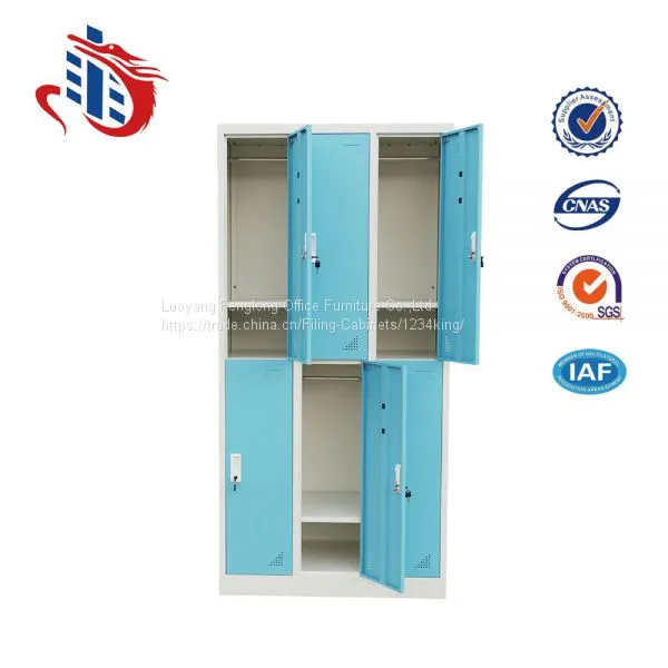 Beach Storage Locker 6 Door Metal Staff Storage Golf Locker photo-2
