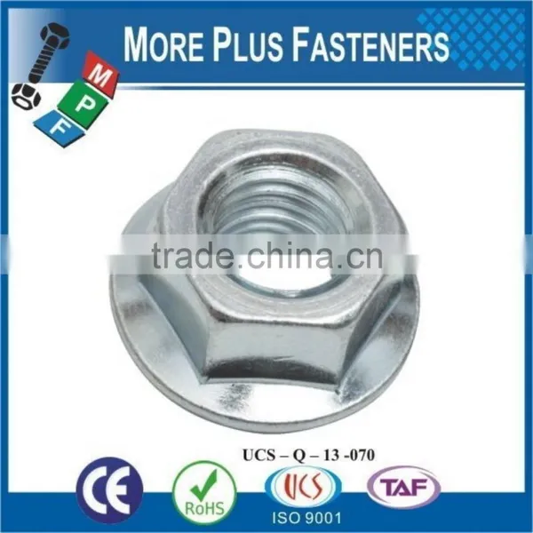 Made in Taiwan DIN 6923 Steel Class 8 Zinc Plated Stainless Steel Flange Nut DIN 6923 photo-3