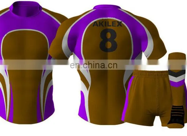 2016 Custom Design Sublimation Rugby Jersey With Socks photo-6