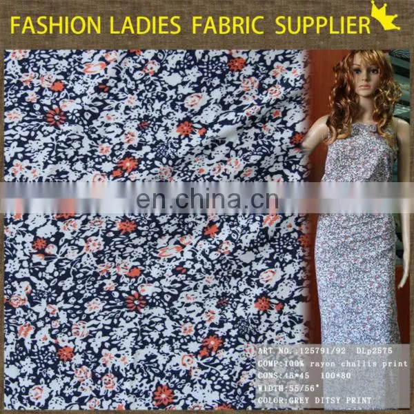 NEW FASHION VINTAGE STYLE CHALLIS PRINT 100% RAYON FABRIC photo-5