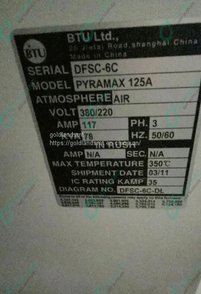 SMT Reflow Oven PCB Soldering MachineBTU Pyramax 125 Reflow Oven for LED Production Line photo-3