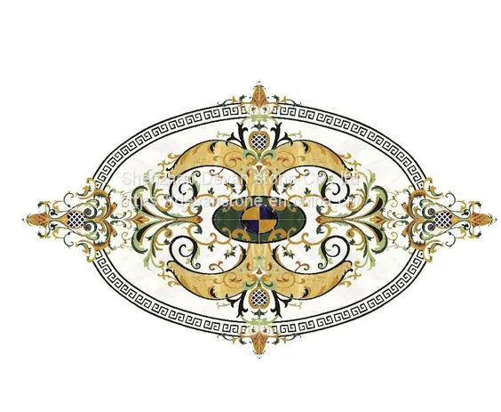 Waterjet Marble Mosaic Floor Waterjet Medallion photo-3