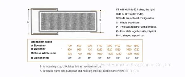 Extra Narrow Sofa Bed Mechanism TFN00# photo-3