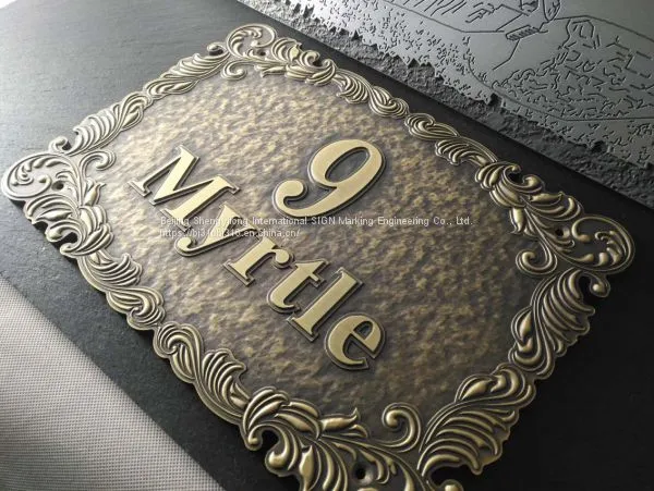 ​Door Number Logo Making Copperplate CNC Making photo-4