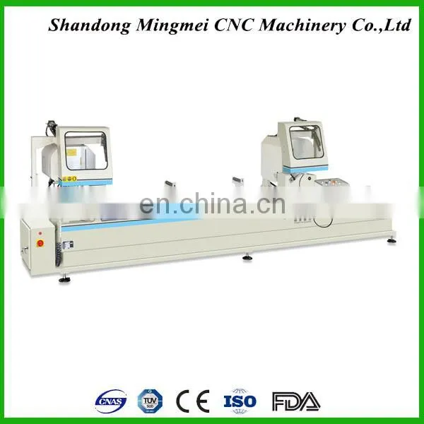 Aluminium and UPVC Profiles Semi-Automatic Double Head Cutting Saw Machine photo-2