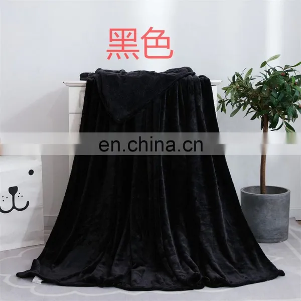 Adult Brushed Hooded Coral Fleece Blanket Super Soft Polar Fleece Blanket Custom Printed for Bed photo-4