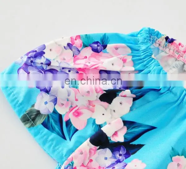 Cute Design Flutter Sleeve Infant Body Suit Flower Printed Newborn Baby Romper photo-4