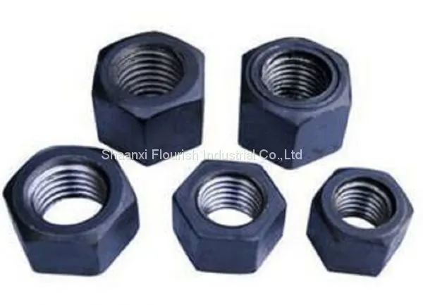 ZINC PLATED OR BLACK OXIDE CARBON STEEL HEX NUT DIN934 photo-2
