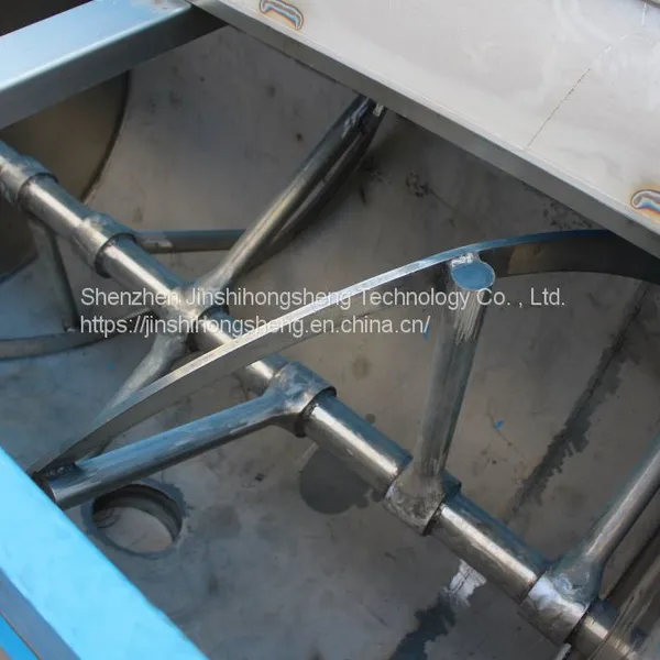 Large Horizontal 1-ton Mixer, Screw Mixer, Plastic Granule Homogenizer, Double-layer Heating Mixer photo-5