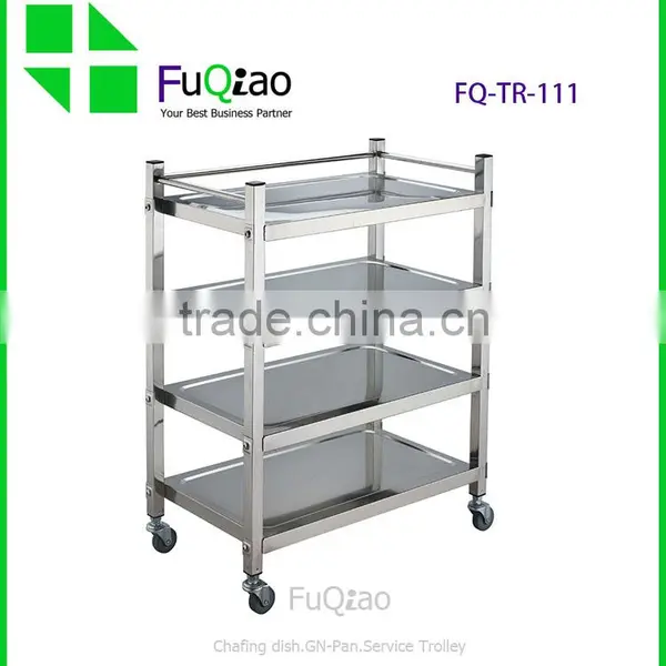 Stainless Steel Restaurant Hotel Trolleys , Service Trolley , Dinner Trolley With Wheel Quality Choice photo-3