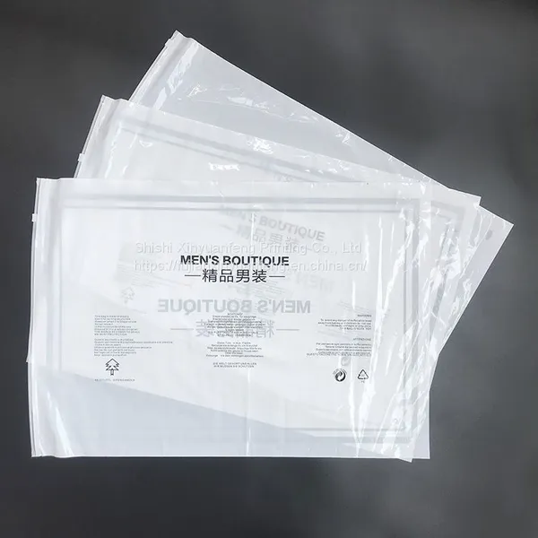 Custom Pe Cpe Plastic Packaging Bag With Zipper for Clothing photo-2