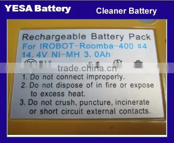 14.4V 3.0Ah Ni-MH Battery for IRobot Roomba 400/500/700 Series Full Capacity High Rate Vaccum Cleaner Battery photo-3