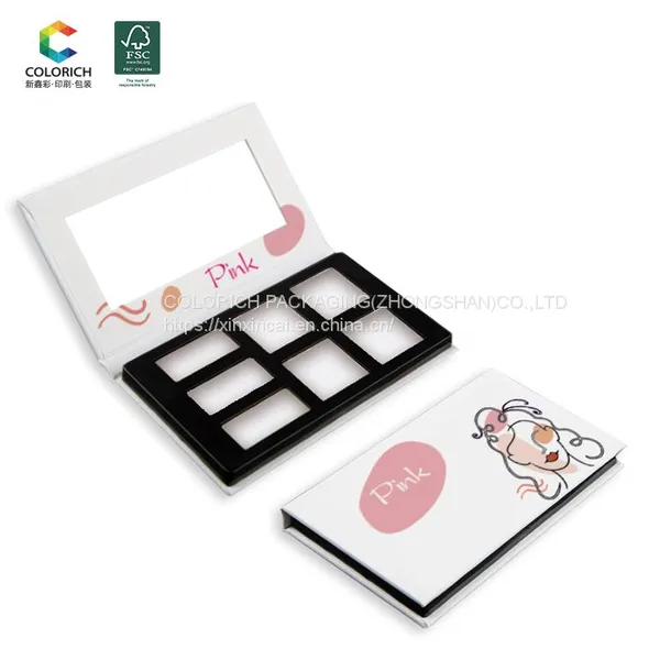 Makeup Matte Eyeshadow Cosmetics Empty Eyeshadow Pallete Packaging Paper Boxs Eyeshadow Pallet photo-3