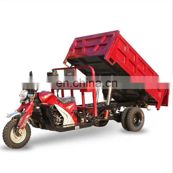 Hot Selling 200cc 300cc Dump Three Wheel Motorcycle Water-cooled Petrol Tricycle