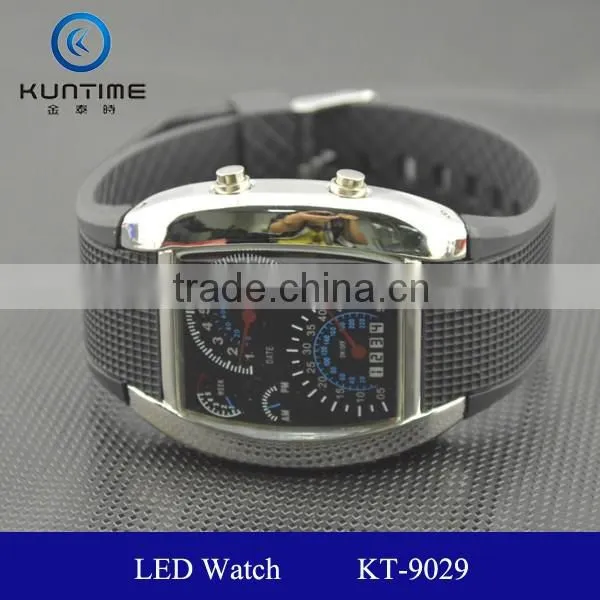 Hot Sale Sports Flash LED Car Speedometer Meter Dial Men Gift Watch photo-4