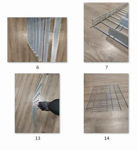 Industrial Flared Channel Heavy Load Capacity Flared Pallet Rack Wire Decking photo-5