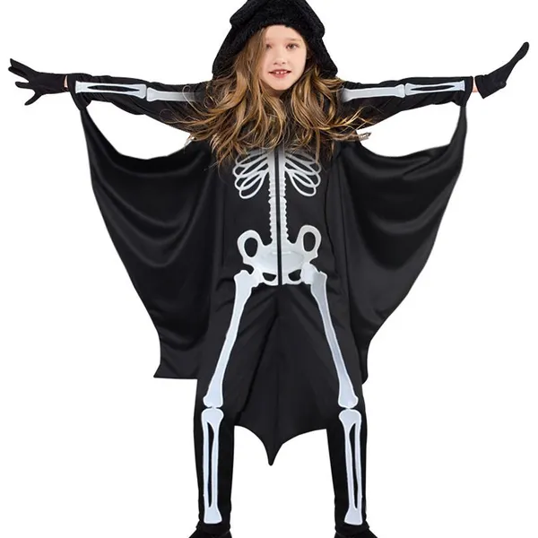 Halloween Bat Cloak Children's Bat Cosplay Party Cape Costume photo-3