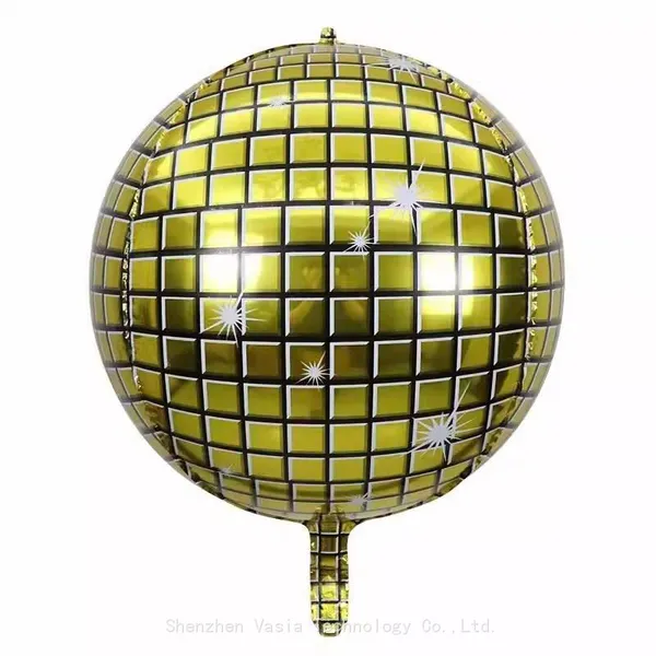 Bulk 22-Inch 4D Metallic Disco Foil Balloons for Birthday Bar Party Decorations Wholesale Supplies photo-4