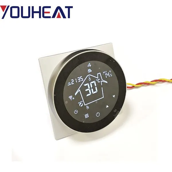 The Latest HY312 Smart Phone Wifi Thermostat Touch Screen Type photo-4