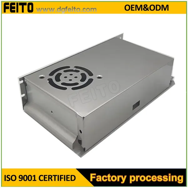 Custom Sheet Metal Enclosure for Power Supply LED Light Shell Aluminum Alloy Aluminum Stainless Steel Fabrication Case Cover