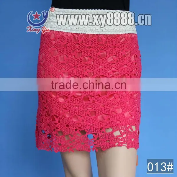 Xinyug Manufacturer Chemical Lace Crochet Short Skirt photo-3