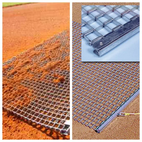 Galvanized Steel 6*6ft 3*6ft Baseball Field Drag Mat Tuff Yard Drag Mat for Manual or Vehicle Pulling Welding Custoimzed photo-3