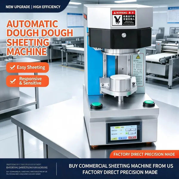 Stainless Steel Har Gow Wrapper Machine QD-HX200 50-90mm Automatic Round Dumpling Skin Press for Restaurant photo-2