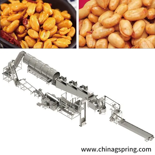 Low Energy Peanut Processing Machine for Salted and Spicy Peanut Processing Plant