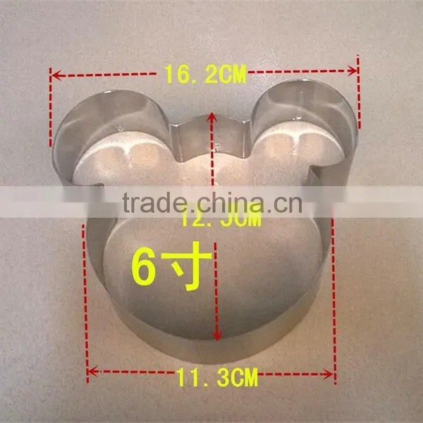 2015 New Design Hot Sale Mickey Mouse Shaped Stainless Steel Cake Mould photo-5