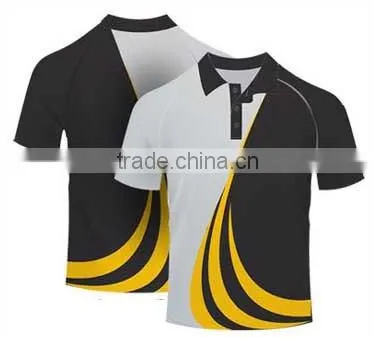 High Quality Sublimation POLO SHIRTS / New Customize 100% Polyester Sublimation Polo Shirts for Mens photo-5