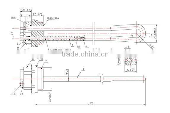 Jiangsu High Quality Stainless Steel Resistance Coil Water Heater Heating Element Manufacturer photo-2