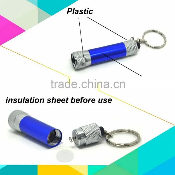 (120400) Wholesale Mini Aluminum Alloy 3led Keychain Flashlight photo-4