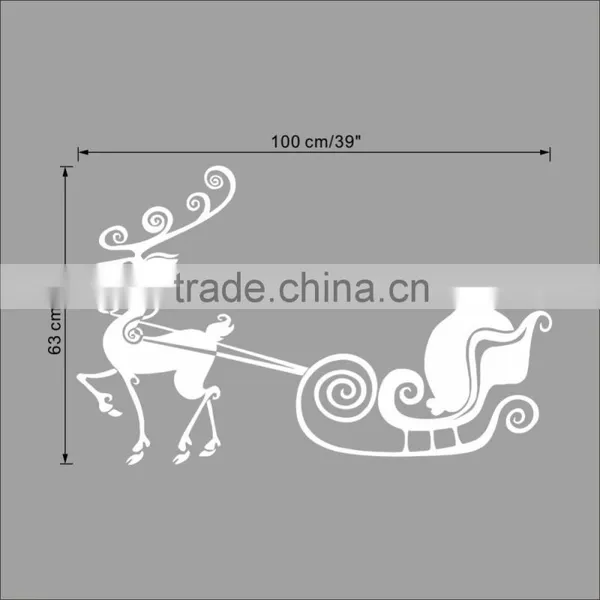 ALFOREVER Christmas Santa's Sleigh Decal - Christmas Decal photo-3