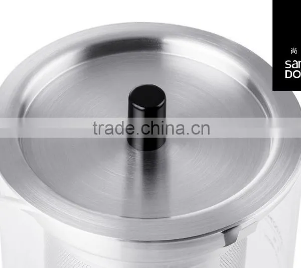 2015 New Arrival! Handblown Glass Teapot, Transparent Glass Teapot, Teapot With Warmer photo-4