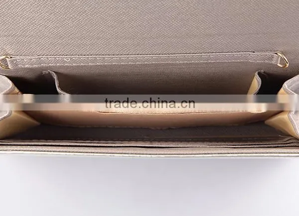 4542 2016 Fashionable Silver Body With Light Gold Decoration Womens Wallets photo-4