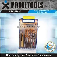 Chisel Sds Plus & 9Pc Drill Bits Sds Plus Hammer Bits Set