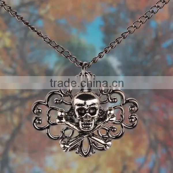 Promotional High Quality Metal Skull Charm Young Student Necklaces photo-5