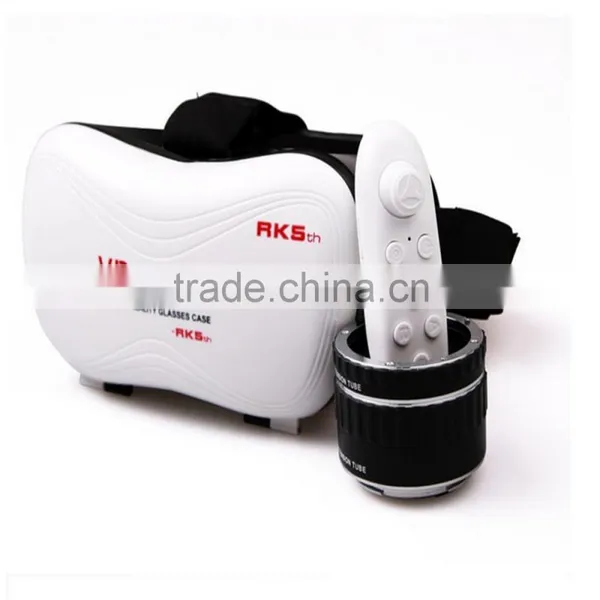 2016 New Arrival Professional VR CASE 5th 3D Glasses Upgraded Version Virtual Reality 3D Video Glasses+ Bluetooth Remote photo-6