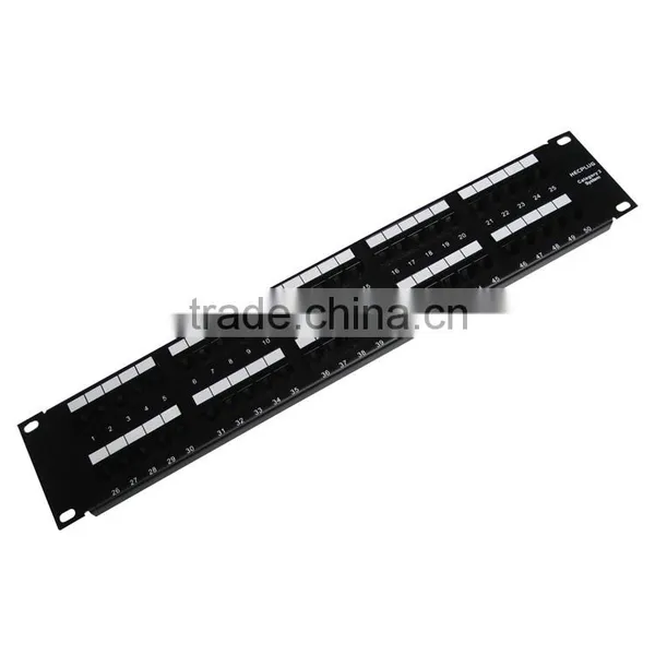 19 Inches UTP cat3 RJ11 25 50port patch panel
