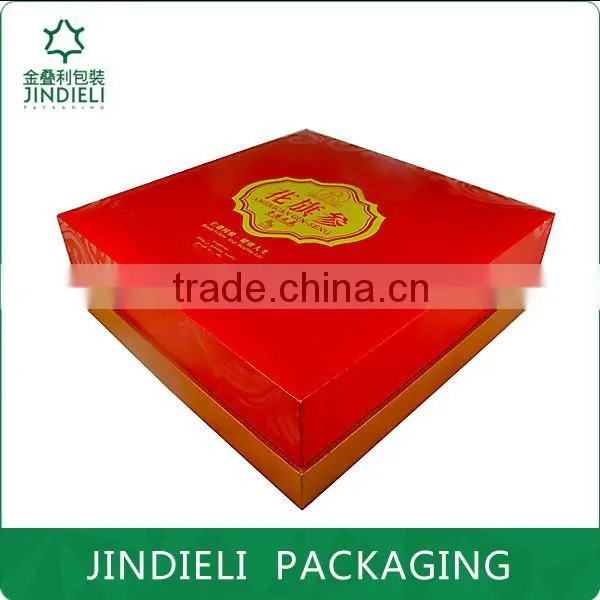 Beauty Red Nice Paper Wooden Gift Box Packaging photo-2