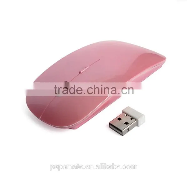 Ultra Thin Pink Wireless Optical Mouse Pink Laptop PC Mac Linux Ship From China photo-5