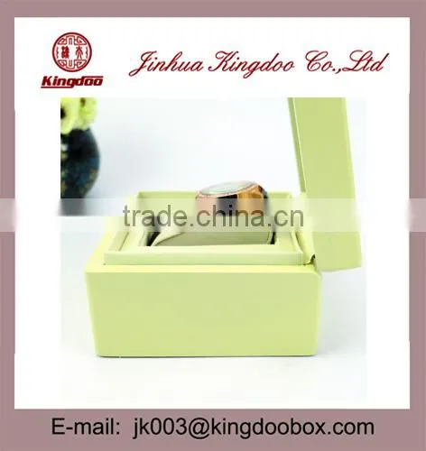 Jinhua Supplier Handmade Rectangular MDF Wood Single Watch Box With Inner photo-3