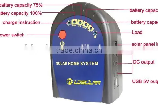 CE RoHS Mini 6W 21V Solar Home Lighting System photo-3
