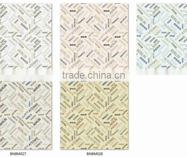Printing Pvc Wallpaper, Cream Vintage Letters Wall Paper for Study Room , Fancy Wallcovering Dealer photo-4