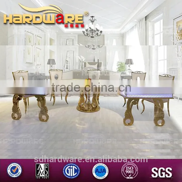 Half Moon Banquet Table Stainless Steel Frame Banquet Table Wholesale photo-2