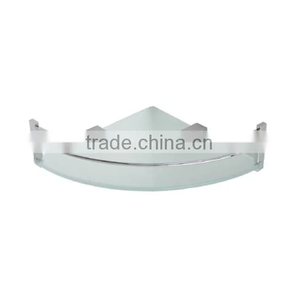 China Supplier Brass Heavy Duty Toilet Accessories Bathroom Shelf Bathroom Glass Shelf 6B0162 photo-5