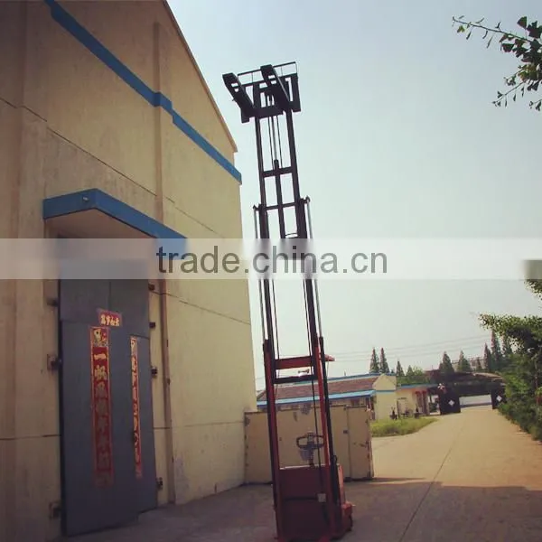 Triple Mast 6M Height Electric Pallet Fork Lift Stacker photo-2