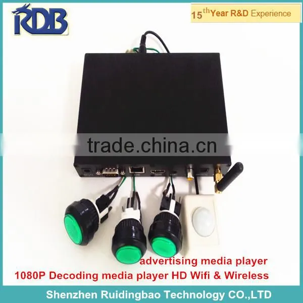 RDB1080P Decoding Media Player HD USB Wifi & Wireless Advertising Media Player DS009-152