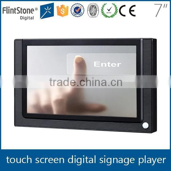 FlintStone 7 Inch Touch Screen Display in Car, Taxi Touch Screen LCD Advertising Player, Digital Video Screen photo-3